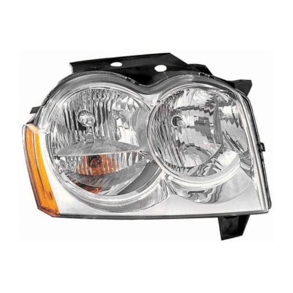 Headlight Assembly Composite Right w/o Bulbs or Sockets for Jeep Grand Cherokee 2005–2007