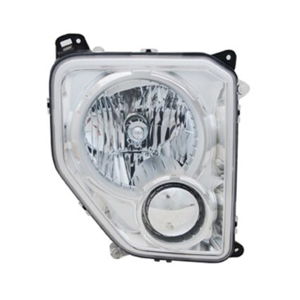 Headlight Assembly Composite Right w/o Fog Lamps Oval Bulb Shield for Jeep Liberty 2008–2012