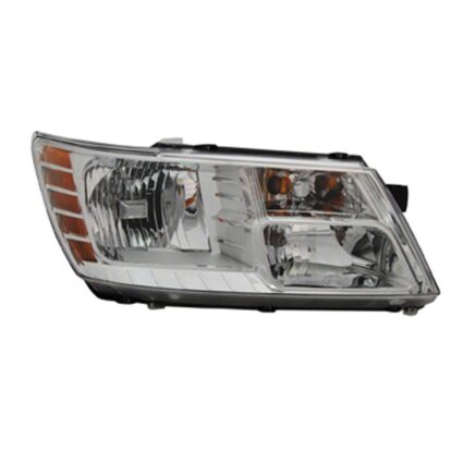 Headlight Assembly Composite Right Chrome Trim for Dodge Journey 2009–2020