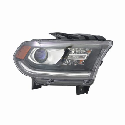 Headlight Assembly Composite Right Halogen w/o DRL Black Trim for Dodge Durango 2014–2015
