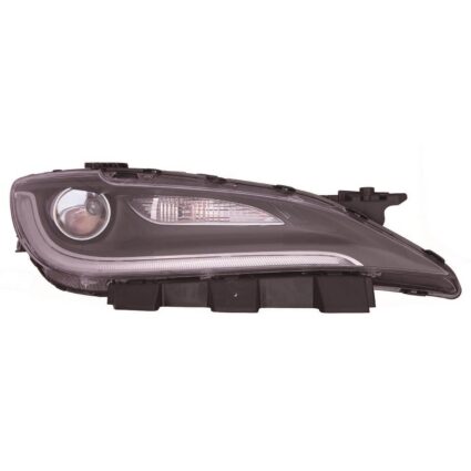 Headlight Assembly Composite Right LED w/LED DRL To 7-31-16 Black Trim for Chrysler 200 2015–2016