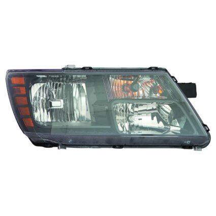 Headlight Assembly Composite Right Halogen Quad Lamps w/Black Trim CAPA for Dodge Journey 2014–2020