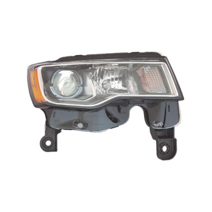 Headlight Assembly Composite Right Standard Type Chrome for Jeep Grand Cherokee Grand Cherokee WK