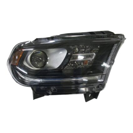 Headlight Assembly Composite Right Halogen w/o DRL Chrome Trim CAPA for Dodge Durango 2016–2020