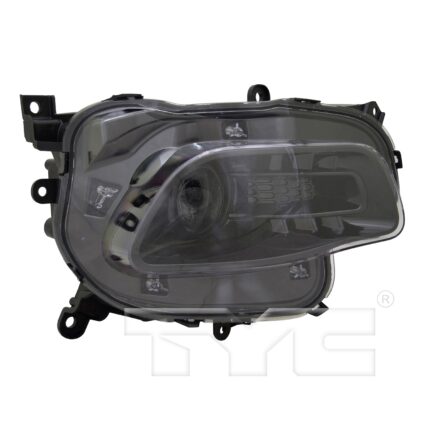 Headlight Assembly Composite Right Black Trim for Jeep Cherokee 2016–2018