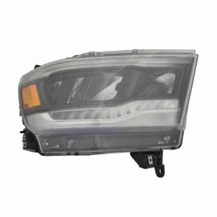 Headlight Assembly Composite Right LED Standard Black Trim for Ram 1500 2019–2024