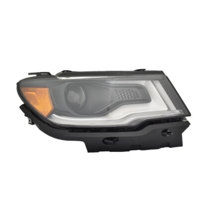 Headlight Assembly Composite Right NEW HID w/LED Daytime Running Lamps for Jeep Compass 2019–2021