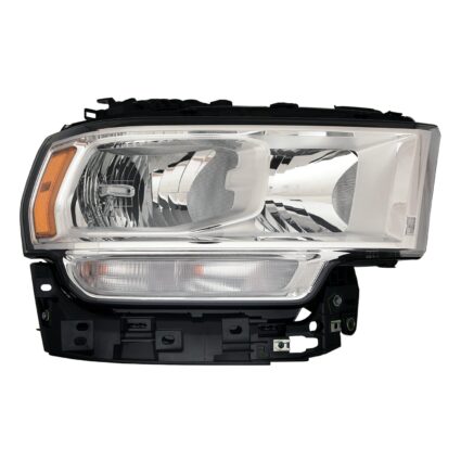 Headlight Assembly Composite Right Halogen Chrome Bezel for Ram 2500 5500 4500 3500