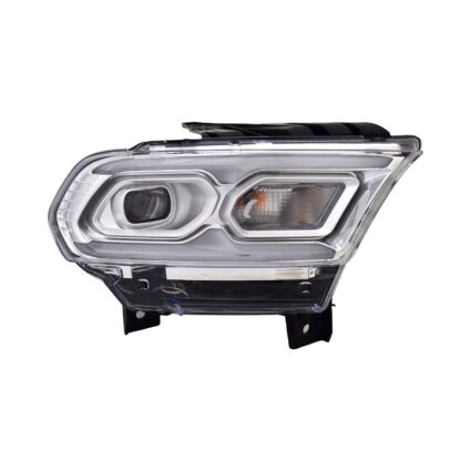 Headlight Assembly Composite Right Standard Type Chrome for Dodge Durango 2021–2024