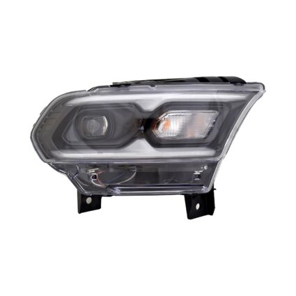 Headlight Assembly Composite Right Standard Type Black CAPA for Dodge Durango 2021–2024