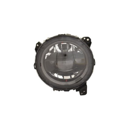 Headlight Assembly Composite Right LED Reflector Headlamps Black Bezel for Jeep Gladiator Wrangler