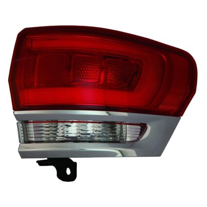 Tail Light Assembly Right Outer w/o Gray Trim Chrome CAPA for Jeep Grand Cherokee Grand Cherokee WK