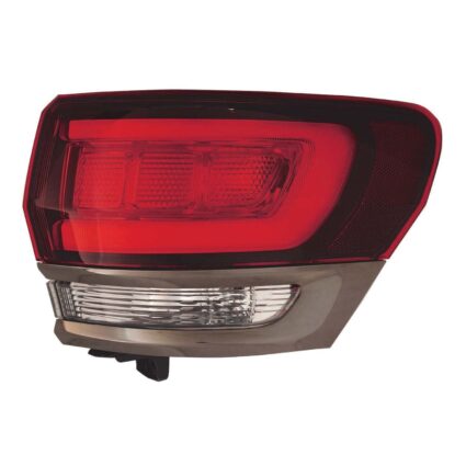 Tail Light Assembly Right Outer w/o Platinum Insert CAPA for Jeep Grand Cherokee Limited Laredo Summit Overland 2015–2022