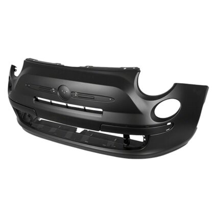 Bumper Cover Front w/Chrome Trim Primed CAPA for Fiat 500 Lounge 2012–2017