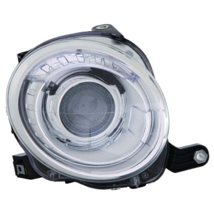 Headlight Assembly Composite Left Type 1 w/o Black Trim CAPA for Fiat 500 2012–2018
