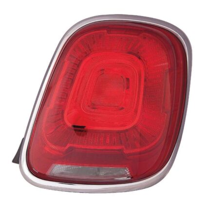 Tail Light Assembly Right Outer Satin Silver Lens/Housing CAPA for Fiat 500X 2016–2018