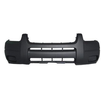 Bumper Cover Front w/o Fog Lamps w/o Lip Molding Holes Dark Gray for Ford Escape XLS 2001–2004