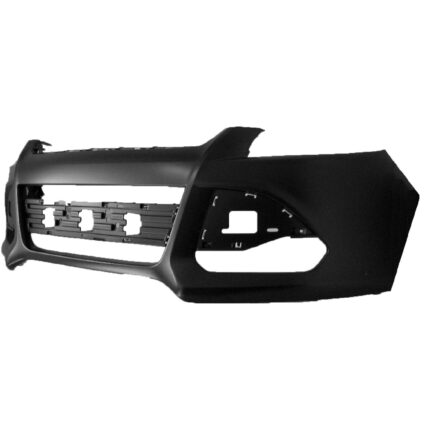 Bumper Cover Front w/o Active Park w/o Side Camera Holes Primed CAPA for Ford Escape S Titanium SE SEL 2013–2016