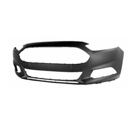 Bumper Cover Front w/o Towing Hook w/o Active Park Assist Primed CAPA for Ford Fusion SE Hybrid Energi SE Energi Titanium Titanium Hybrid S SE Titanium S Hybrid SE Luxury 2013–2016
