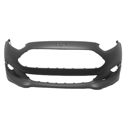 Bumper Cover Front w/Rocker Molding Kit Primed CAPA for Ford Fiesta SE 2014–2019