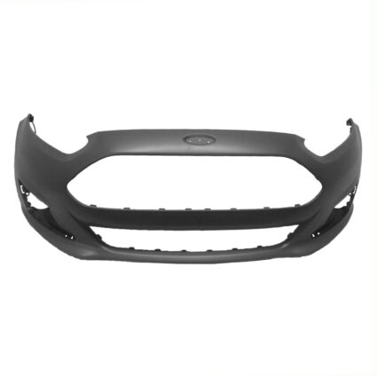 Bumper Cover Front w/Chrome Accents Primed for Ford Fiesta S Titanium SE 2014–2019
