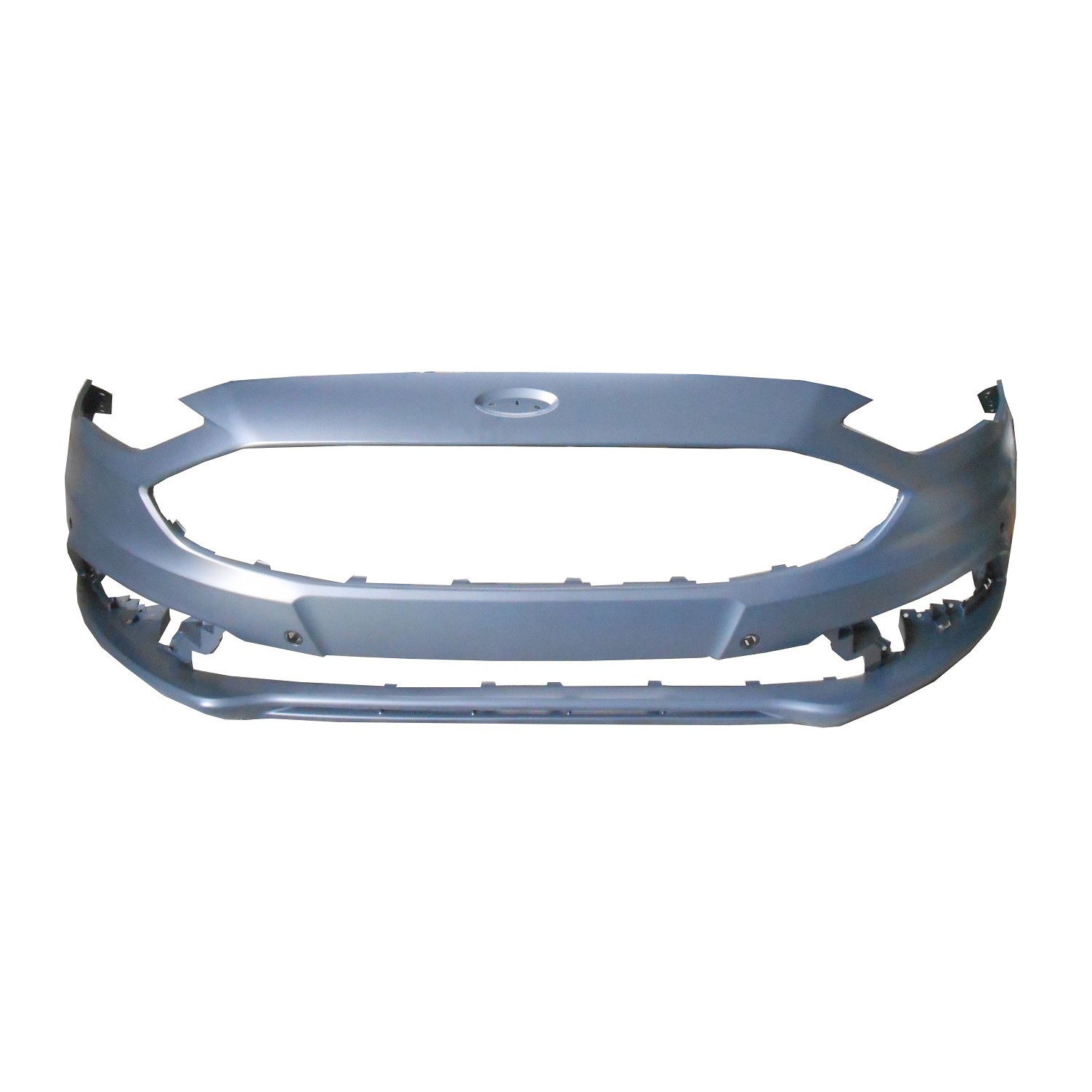 Bumper Cover Front w/o Tow Hook w/Active Park Assist Primed for Ford Fusion S Titanium SE Titanium Hybrid 2017–2018