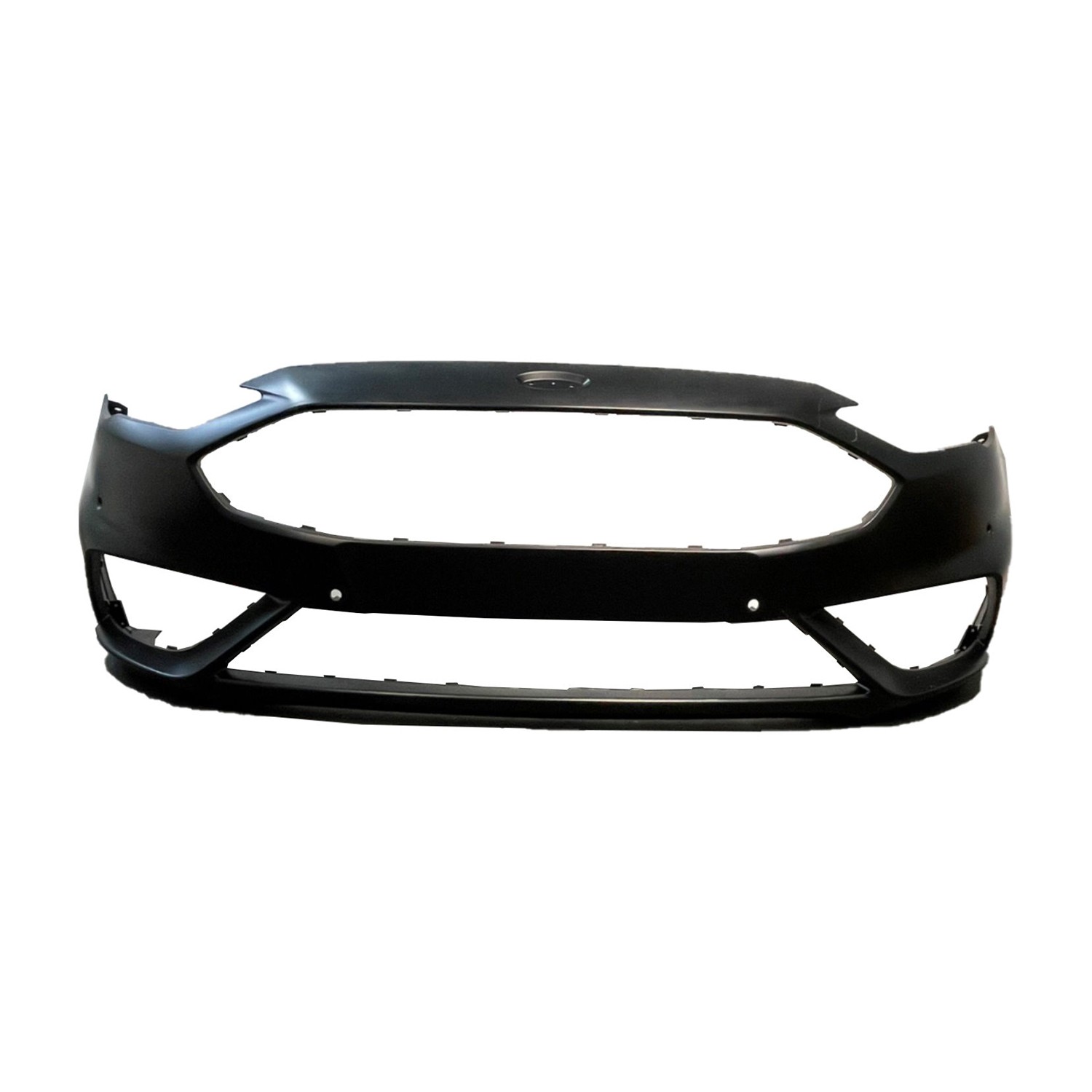 Bumper Cover Front Sport Styling w/Parallel Park Assist Primed CAPA for Ford Fusion Sport S SE SEL Titanium 2017–2020