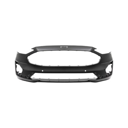 Bumper Cover Front w/Parallel Park Assist Primed CAPA for Ford Fusion S Titanium Energi Titanium Energi SEL SE SEL SE Hybrid Titanium Hybrid SE LUX Hybrid SEL Hybrid 2019–2020