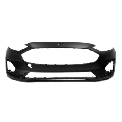 Bumper Cover Front w/o Parallel Park Assist w/Front Tow Hook Primed CAPA for Ford Fusion S Titanium Energi Titanium Energi SEL SE SEL SE Hybrid Titanium Hybrid SE LUX Hybrid SEL Hybrid 2019