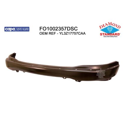 Bumper Face Bar Front Black CAPA for Ford F-150 F-150 Heritage