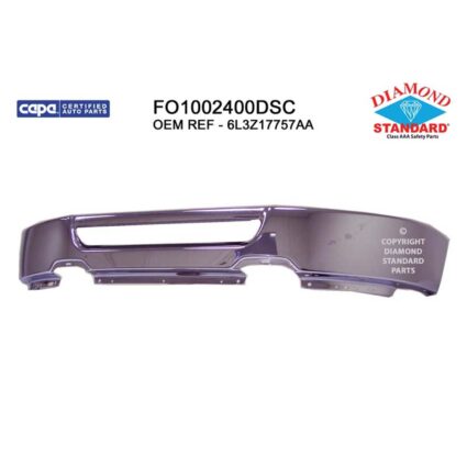 Bumper Face Bar Front w/o Fog Lamps From 8-9-05 Chrome CAPA for Ford F-150 2005–2008