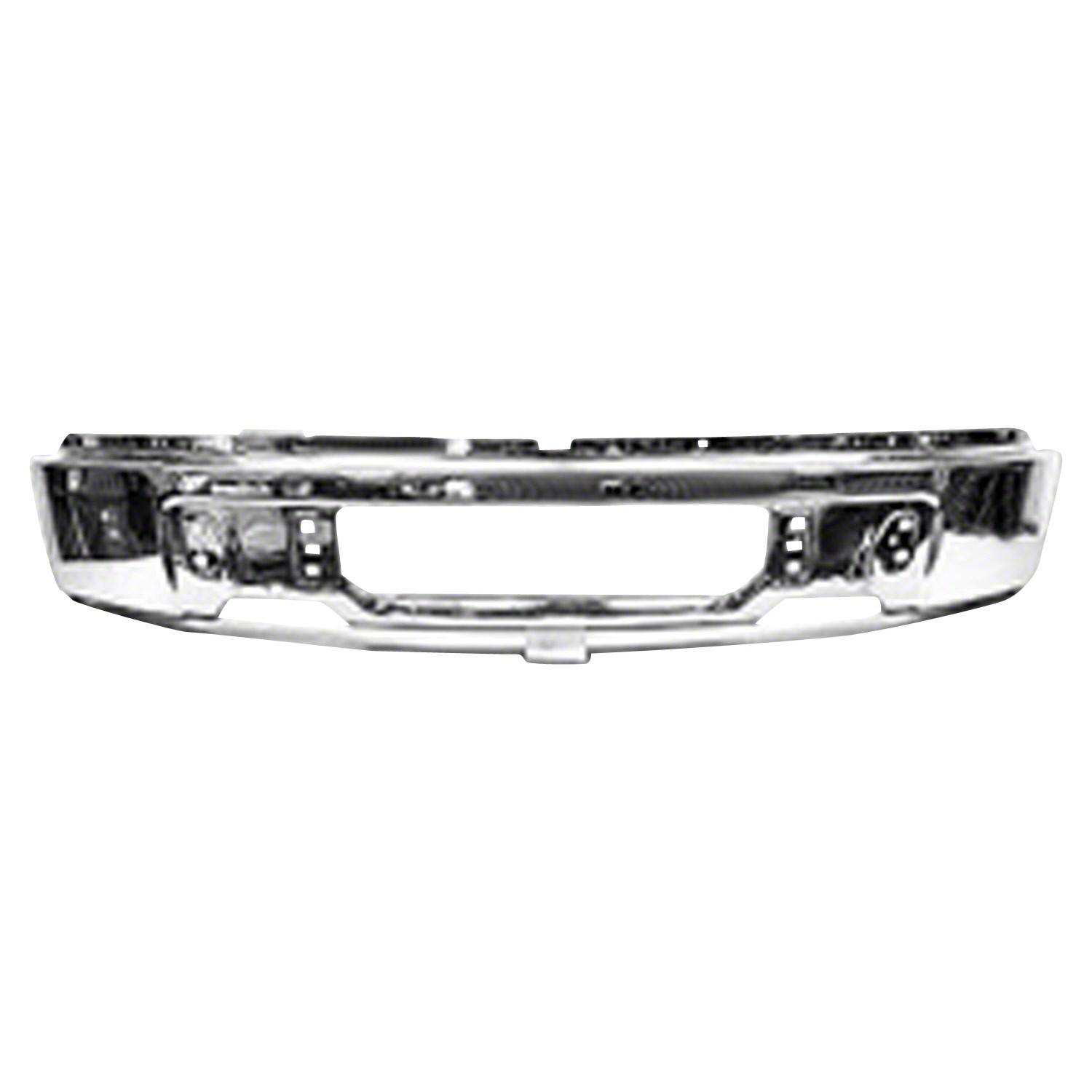 Bumper Face Bar Front w/o Fog Lamps Chrome for Ford F-150 2009–2014