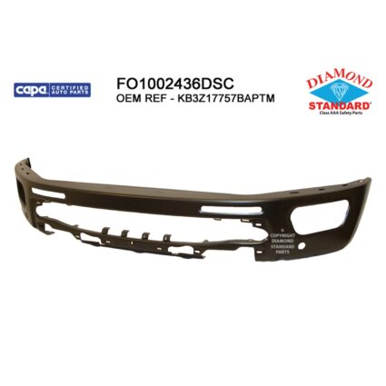 Bumper Face Bar Front w/Park Distance Sensors Primed CAPA for Ford Ranger 2019–2023