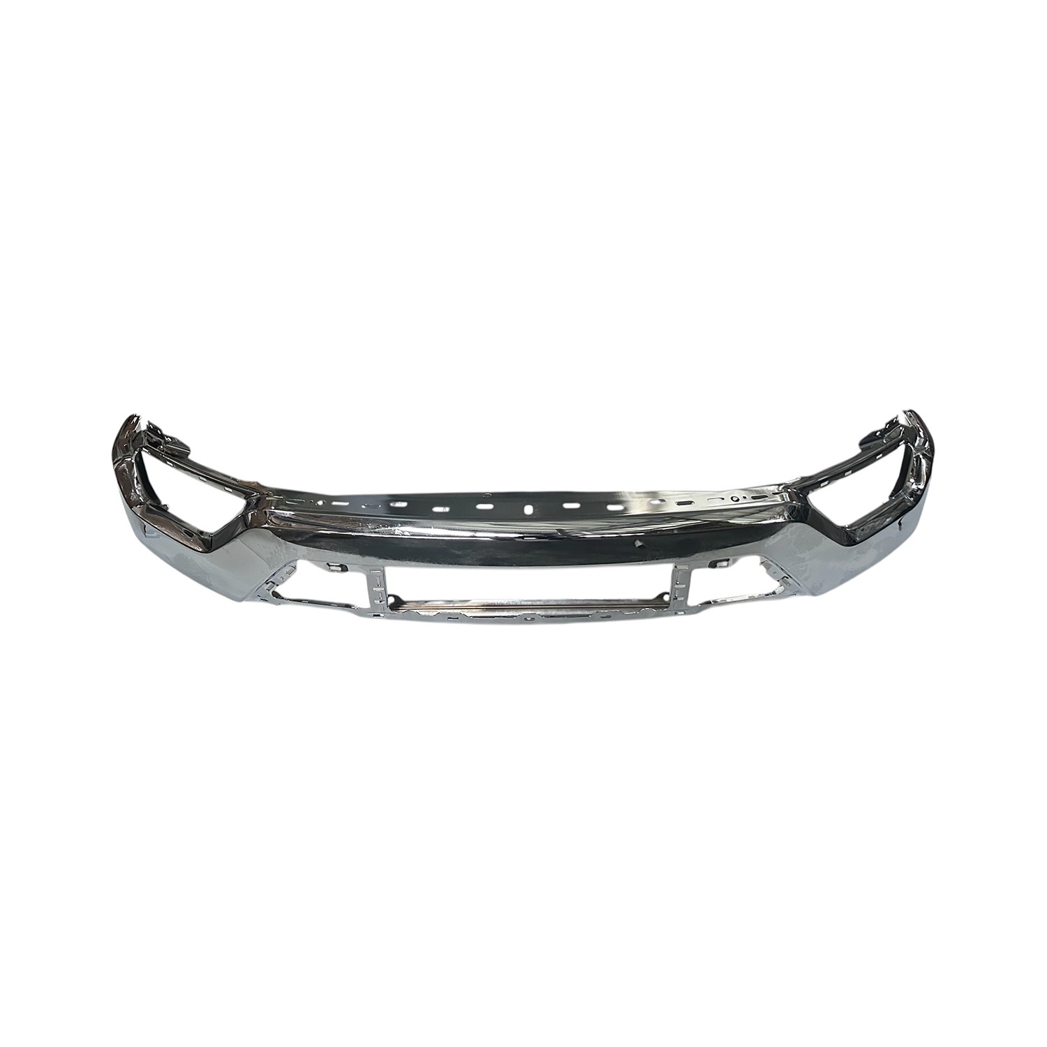 Bumper Face Bar Front w/o Active Park Assist w/o Park Distance Sensors Chrome CAPA for Ford F-150 2021–2023