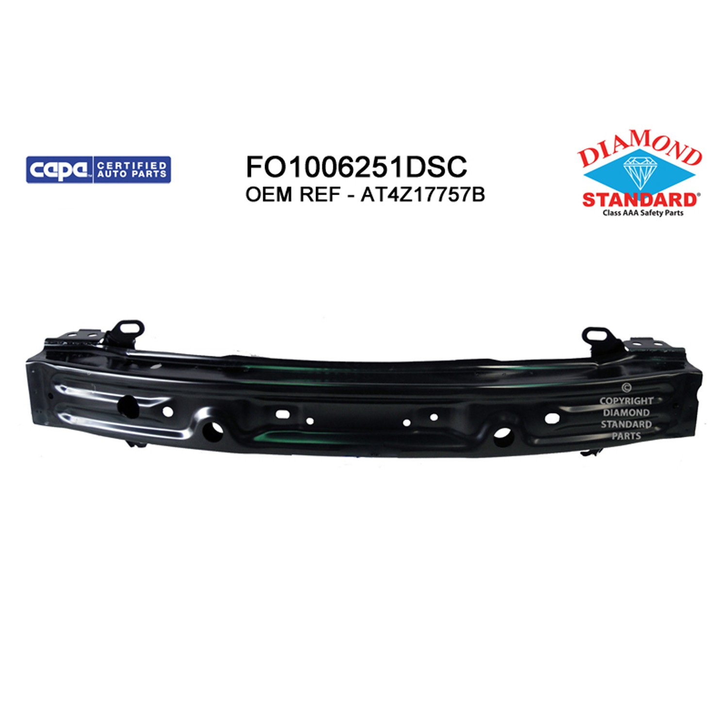 Bumper Cover Reinforcement Front CAPA for Ford Edge Lincoln MKX