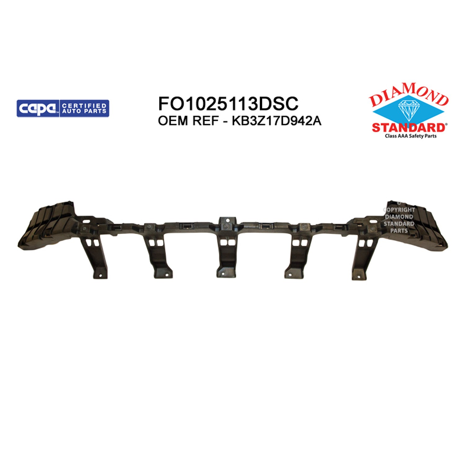 Bumper Cover Reinforcement Front Upper CAPA for Ford Ranger 2019–2023