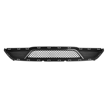 Bumper Cover Grille Front Gray w/Chrome Molding CAPA for Ford Taurus Limited SHO 2013–2019