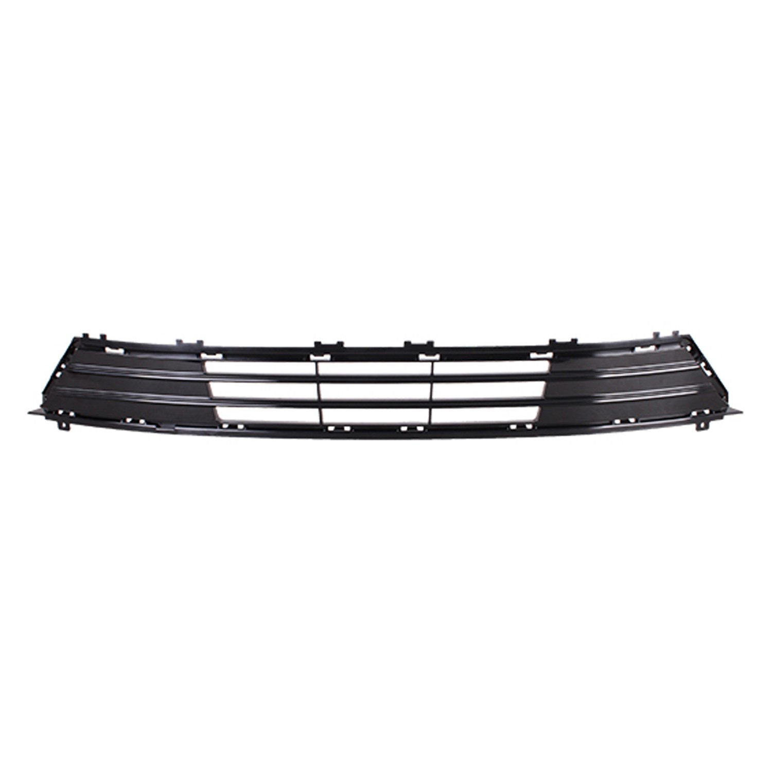 Bumper Cover Grille Front w/o Immersion Heater High Gloss Black CAPA for Ford Fusion 2017–2018