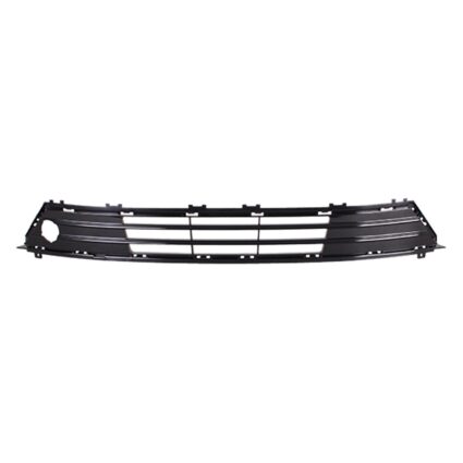 Bumper Cover Grille Front w/Immersion Heater High Gloss Black CAPA for Ford Fusion 2017–2018
