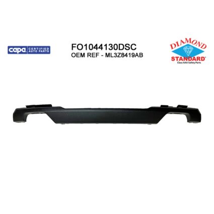 Bumper Cover Molding Front Lower Molding Black CAPA for Ford F-150 2021–2023
