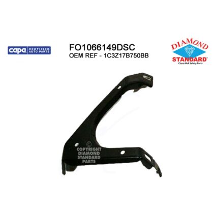 Bumper Bracket Front Left w/Platinum Package From 9/11/01 CAPA for Ford F-250 Super Duty F-350 Super Duty
