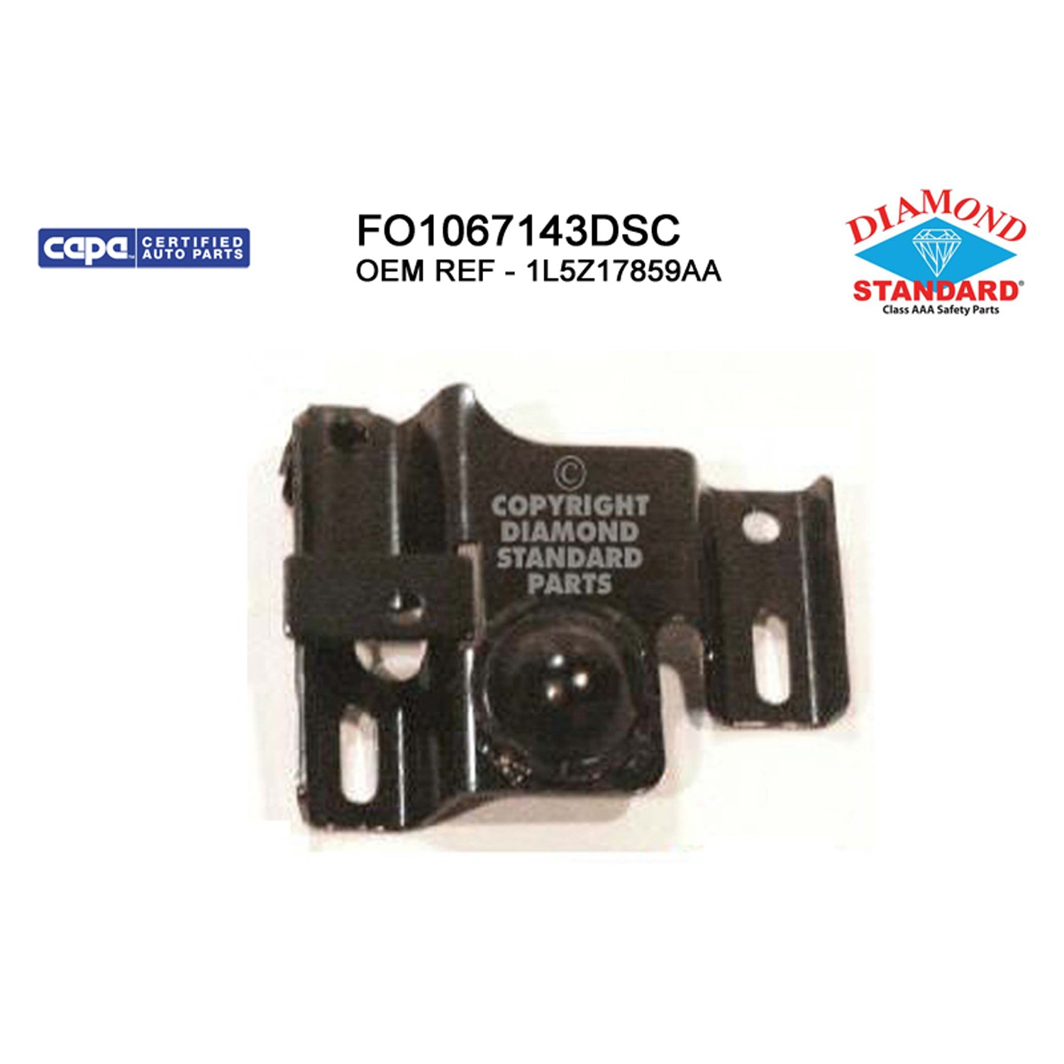 Bumper Bracket Front Right Frame Mounted Reinforcement CAPA for Ford Ranger 2001–2005