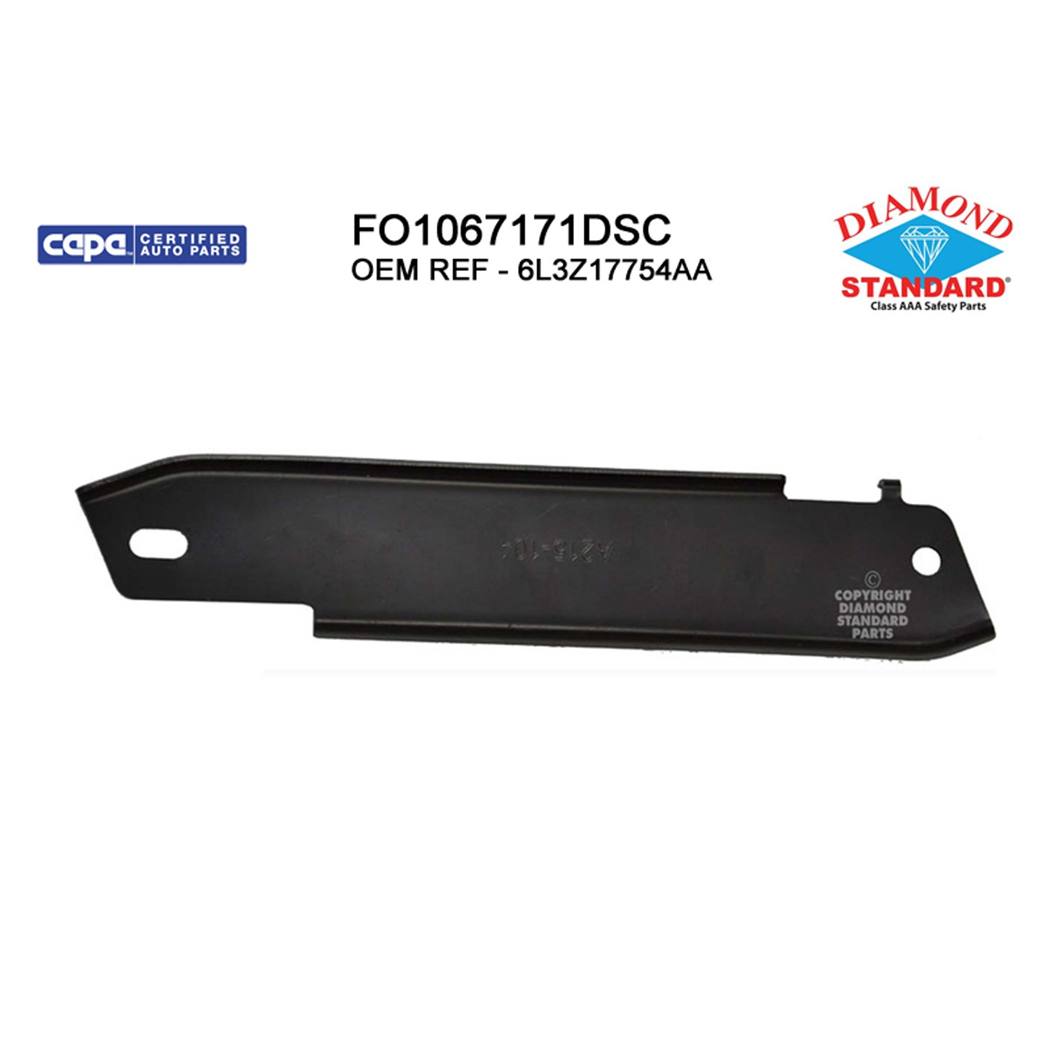 Bumper Bracket Front Right From 8-9-05 Bracket CAPA for Ford F-150 Lincoln Mark LT