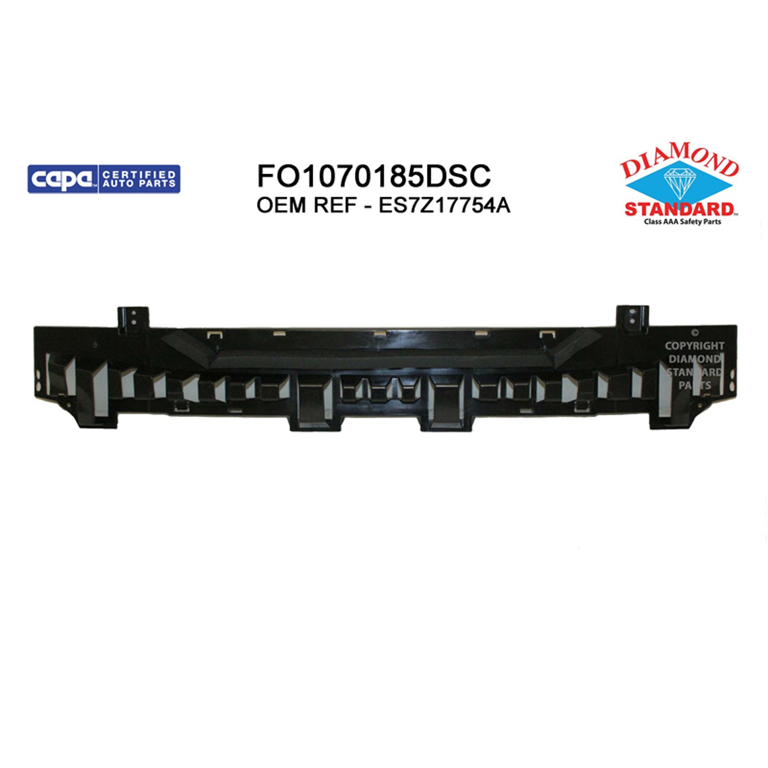 Bumper Impact Absorber Front CAPA for Ford Fusion SE Hybrid Energi SE Energi Titanium Titanium Hybrid S Hybrid 2013–2016