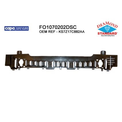Bumper Impact Absorber Front CAPA for Ford Fusion S Titanium SE Hybrid Energi Titanium Titanium Hybrid Energi SEL SE LUX Hybrid SE SEL Hybrid SEL 2019
