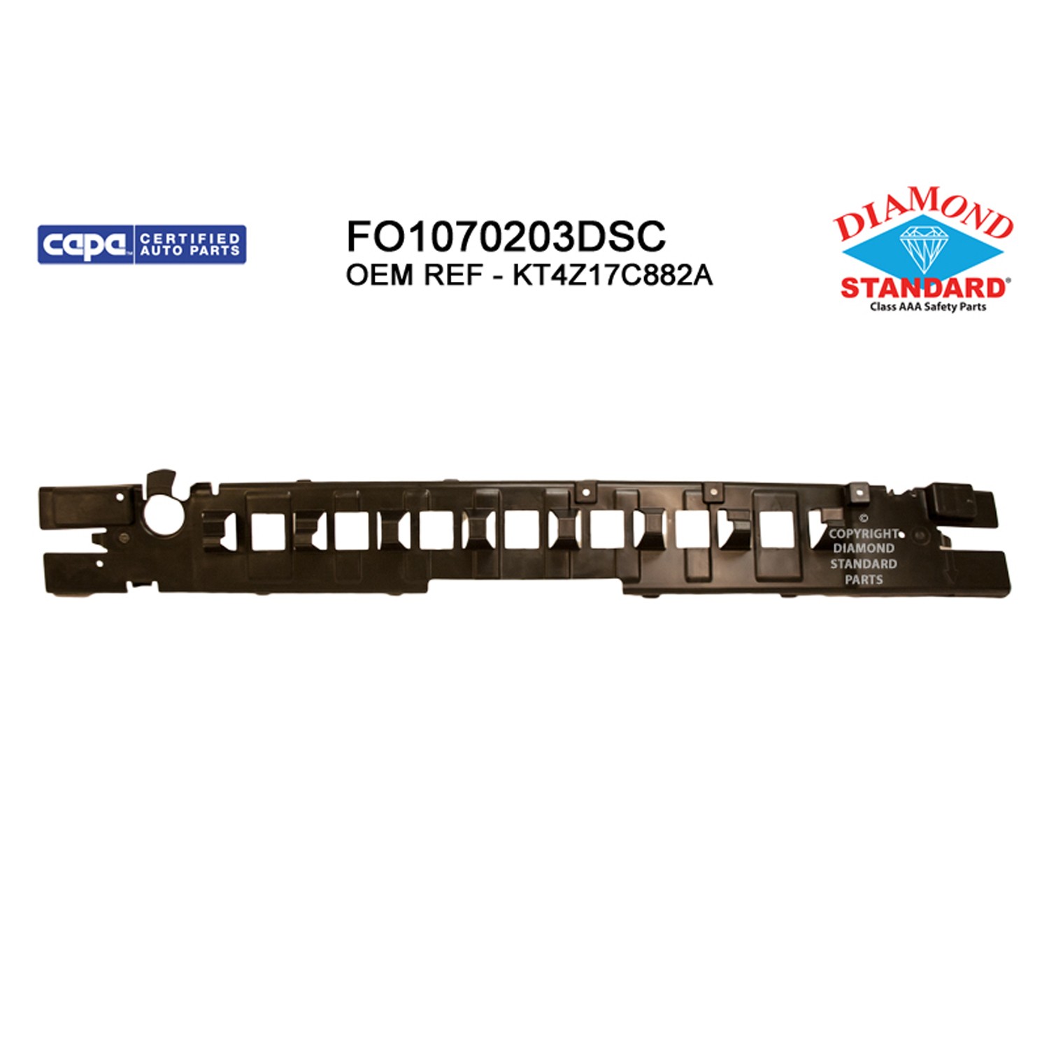 Bumper Impact Absorber Front CAPA for Ford Edge 2019–2024