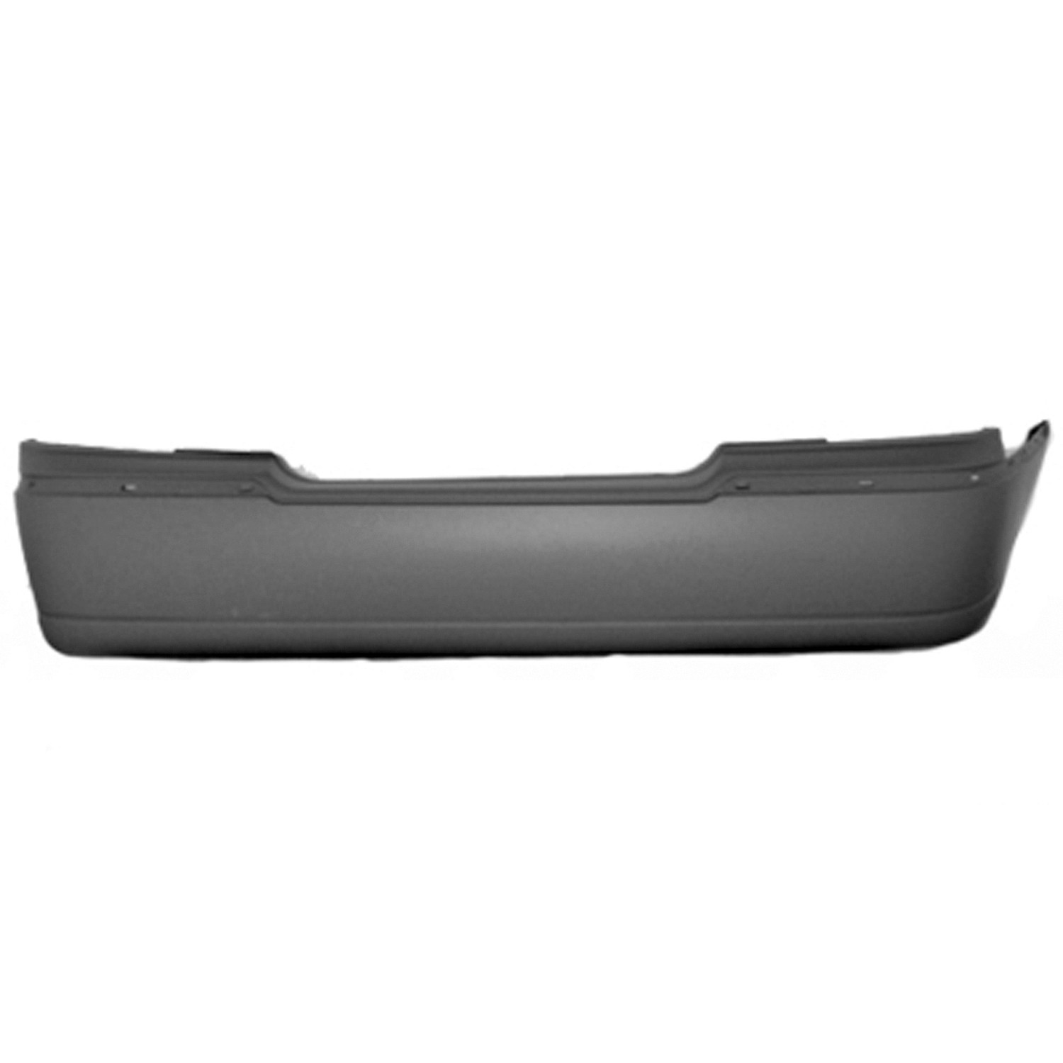 Bumper Cover Rear w/o Rear Object Sensors Primed for Lincoln Town Car 2003–2011