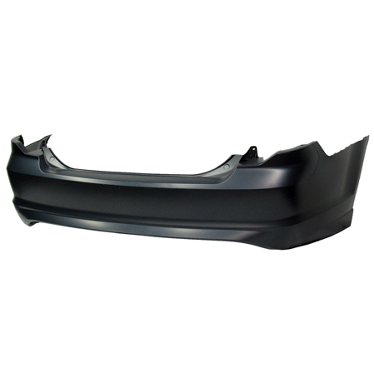 Bumper Cover Rear w/o Rear Object Sensor CAPA for Ford Fusion Hybrid S SE Sport SEL 2010–2012