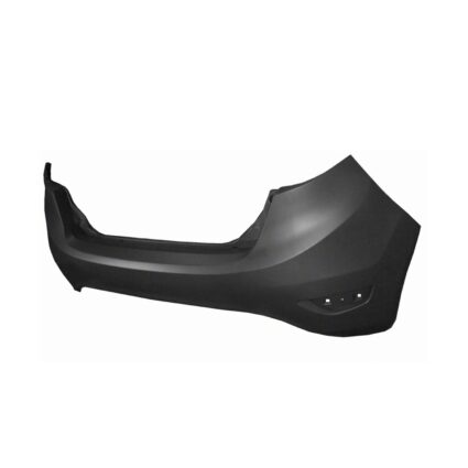 Bumper Cover Rear w/o Lower Molding Holes w/o Rear Object Sensors [marked To Cut] Primed CAPA for Ford Fiesta Hatchback 2011–2019