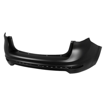 Bumper Cover Rear w/o Parking Aid Sensors Primed CAPA for Ford Fiesta Sedan 2014–2019